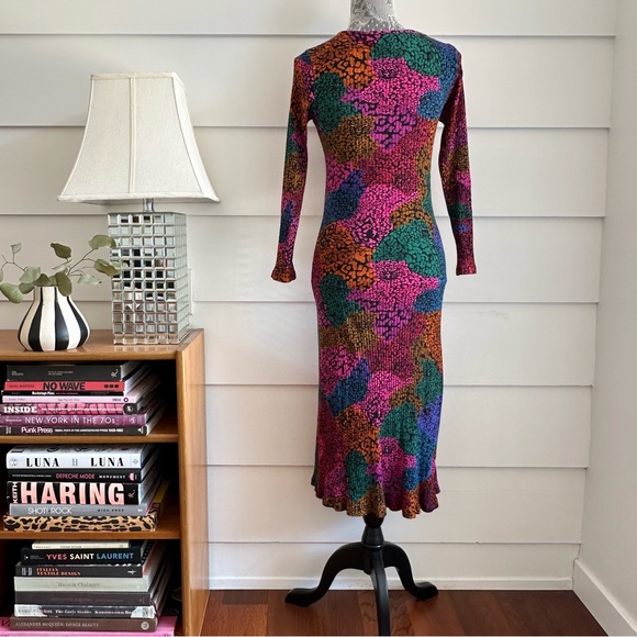 FARM Rio Multicolor Abstract Midi Dress - Picture 9 of 11
